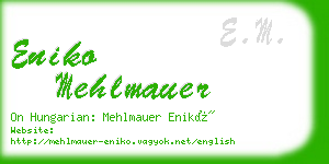 eniko mehlmauer business card